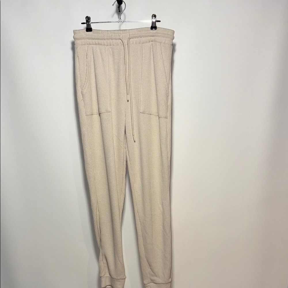 Women's Cream Track Pants